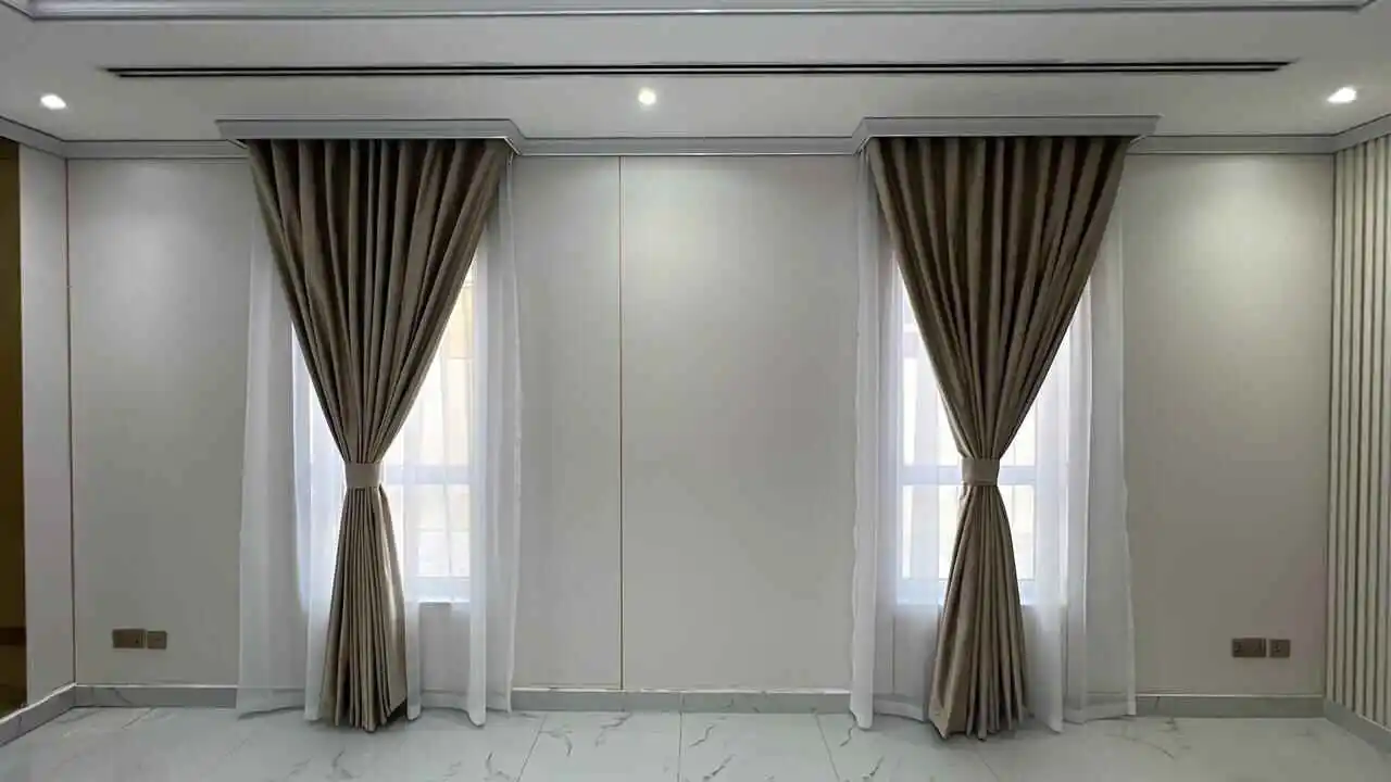 blackout curtains for living room Dubai Marina