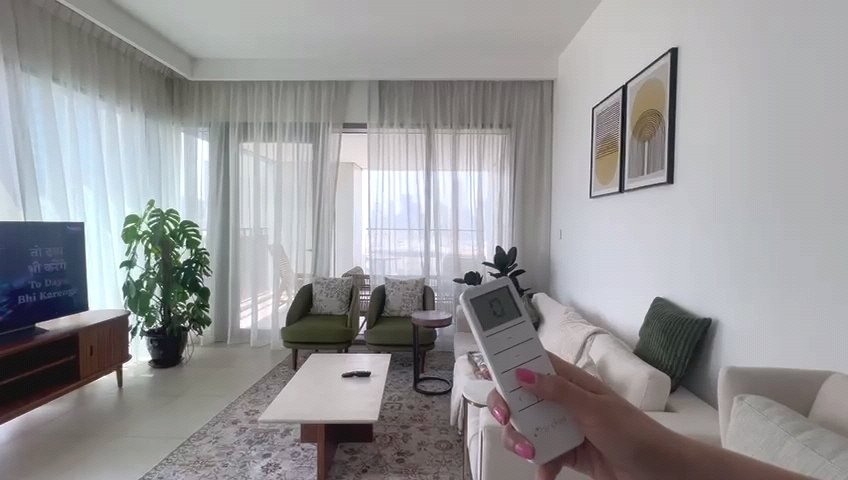 Motorized sheer curtains