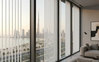 vertical blinds Dubai custom made for modern apartment