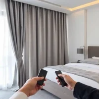gray-motorized-curtains-Dubai